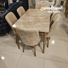  2 طاولة سفرة قابلة للتمدد   مطابقة تماما للصور المعروضة   القياسات طول مترين × عرض 1 متر   مع