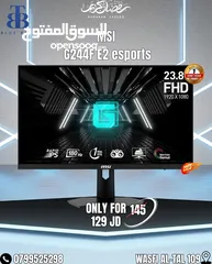  1 MSI ESPORTS24INCH MONITOR 24 شاشة ام اسي اي جديدة مكفولة سنة مخصصة للالعاب التنافسية