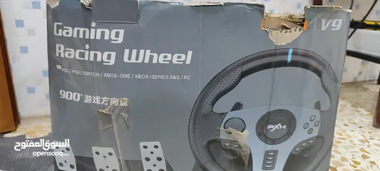  5 دركسون لفه ونص قير عادي 6 نمرات اسمه Gaming racing wheel ب 140 وبيه مجال
