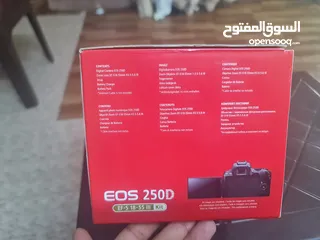  5 كامير كانون جديدة غير مستخدمة EOS  250D