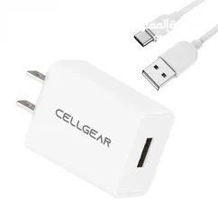  2 شاحن Cellgear type-C امريكي