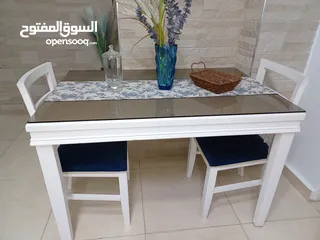  6 طقم كورنر جديد مع طاولة سفرة مستعملة