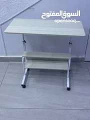  16 طاولات لابتوب مكتب متحركة بجميع التصاميم خشب قاعدة حديد بعجلات Laptop Desk متوفر بالوان Table mate