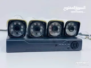  3 مجموعة كاميرات مراقبة من ماركة AHD اربع كامرات دقه 4k