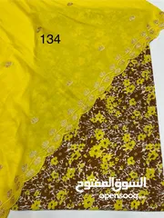  21 تنزيلات على قطع حرير ايطالي مع شيله ويل Harir kuwati+lahaf voil 5.500