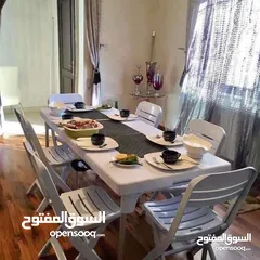  4 طاولات وكراسي طوي خارجي وداخلية