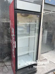  1 ثلاجة عرض كولا باب واحد تبريد ممتاز فحص شغاله مية بالمية ثلاجة كولا ثلاجة بيبسي