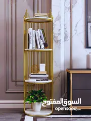  5 رف ملكي بخشب مطلي رخامي – لمسة فخامة ملوكية لبيتك تصميم فااااخر من خشب مطلي رخامي أبيض .