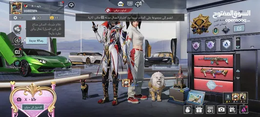  1 حساب ببجي عالميه مرتب  حلو وشره ما بقصر معو