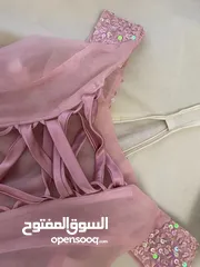  2 فستان خطبة وأعراس زهري جميل جدا للبيع