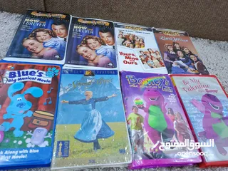  15 اشرطه فيديو كاست VHS شريط كبير نسخ اصليه اورجنال جديده بالجلاتين