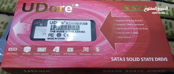  1 512GB UDORE M.2 NVME 35X SPEED DESKTOP - LAPTOP GAMING SSD