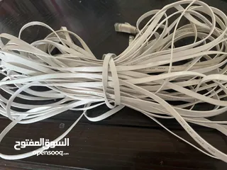  2 مقوي للراوتر +واير 10 متر +كابل  Internet router  10-meter wire + cable