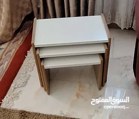  2 طاوله غرفه جلوس مع طاولة تلفزيون عدد 2