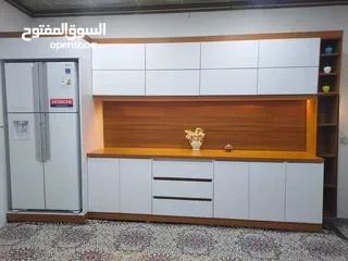  3 كاونتر خشب تركي mdf تفصال قياس 3امتار مع سنك متر ونص بسعر 650الف