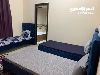  16 3 غرف وصاله مع 4 حمام للايجار الشهري بالتعاون فرش سوبر ديلوكس مع جيم ومسبح مجانا