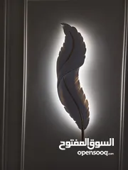  3 انارة ريشة ديكورية عدد 2 ليد