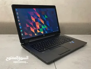  3 اللابتوب الرهيب HP ZBOOK ، شاشة عملاقة 17.3، كارت شاشة خارجي للإلعاب ، كور i7 ، رام 8 كيكا ، SSD 256