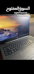  5 لابتوب hp لون أسود نصيف جدا استعمال خفيف