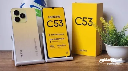  1 جهاز جديد Relmi C53 رام 12 و 16 جيجا 128 و 256 مكفول سنة متوفر توصيل