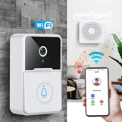  2 جرس انتركم كاميرا ذكي يعمل بالواي فاي wifi