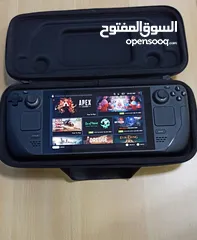  6 steam deck 64GB  200 games free case and 2 screen protector and cover جهاز ستيم ديك مع 200  لعبه