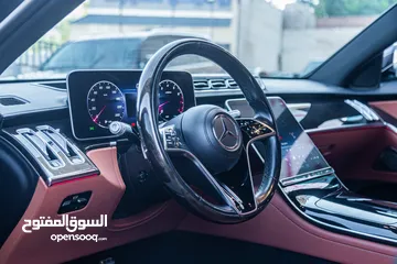  17 Mercedes S450 2022 Amg kit Mild hybrid 4matic    السيارة وارد الشركة و قطعت مسافة 64,000 كيلو
