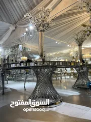  8 Ceremony-Restaurant Metal Chairs and Tables (100)