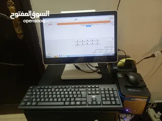  1 شاشه كاش لمس مع برنامج نقطه بيع