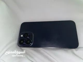  3 ايفون 14 برو ماكس حمايه كامله الكاميرا الشاشه والخلفيه المساحه 128GB بنفسجي بطاريته 87‎%‎ نظيف جدا"