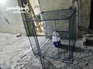  4 جاج للحمام للعصافير ارانب قفص حديد متر ب متر