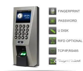  3 Zkteco F18 time  attendance and door lock machine finger scanner and card support