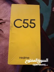  1 موبيل استعمال بحاله ممتازه ريلمى C55  256   8   جيجا اللون اسود