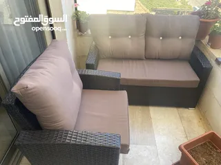  7 كنب تارتان 3 قطع بحالة الجديد