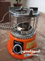  4 طباخ كهربا وغاز تدفئة مع طباخ