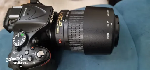  2 كاميرا نيكون D5200 كأنها جديده لم تستعمل عداد الشتر 7k + عدستين (18-55+55-200)