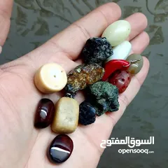  30 خواتم فضه مطعمه بالحجر الكريم