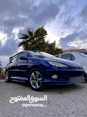  6 بيجو 206 موديل 2004 جير اوتوماتيك توب ترونيك ماتور 1400cc، الأجمل في الأردن