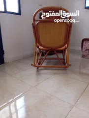  11 كرسي هزاز من خشب زان مشغول حرفي بدقه عالية