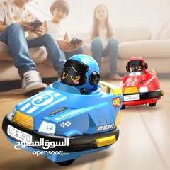  4 لعبه سيارات التصادم لعبه تصادم السيارات  اللعبه بيجى معاها 2 عربيه و 2 جهاز تحكم  بتشتغل ب بطاريات