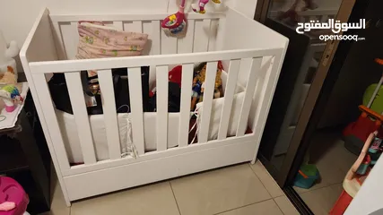 2 like new baby bed with mattress included