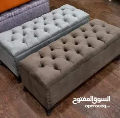  17 بفات للديكور والجلوس جميلة في المنزل يوجد بها إمكانية للتخزين متوفر جميع الألوان