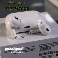  2 Airpods pro 2 خاصية Noise cancelling صوت مكالمات 100٪ هاي كوالتي ماستر كوبي سيريال نمبر