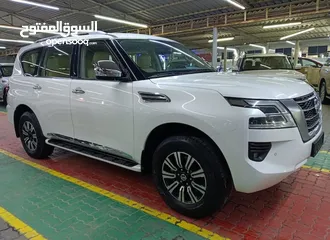  1 نيسان باترول بلاتينيوم مفتاحين اول مالك SE platinum V6 GCC