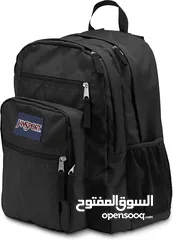  1 حقيبة ظهر JanSport Big Student باللون الأسود - تصميم واسع ومنظم.   JanSport Big Student Backpack