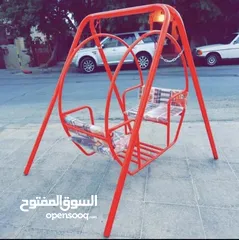  2 مرجيحة مزدوجة للاطفال   تمنح الطفل جوا من المتعة واللعب  مرجيحه حديد بمواصفات عاليه