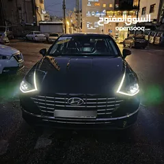  14 هيونداي سوناتا 2022 لون اسود ملوكي فحص كامل جمرك حديث كاش واقساط وارد كوري