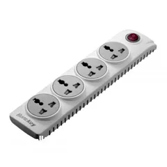  1 Huntkey SZN401 4 ports EU plug Power Strip 1.8M وصلة كهرباء 4 مداخل كفالة 3 سنوات