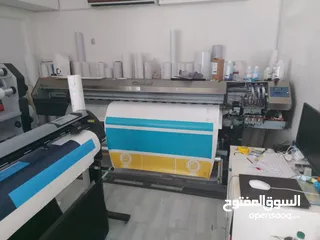  5 Printing Machine (مكينه طباعه فقط 180 سم  Roland XJ-740)