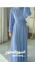  1 فستان رسمي ازرق طويل
